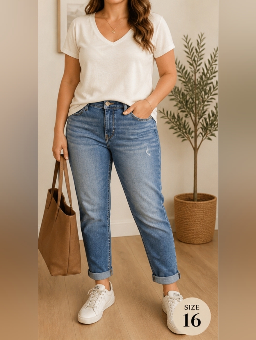 Kut From The Kloth Catherine Boyfriend Jeans Distressed Stretch Denim Size 16 - Picture 11 of 11